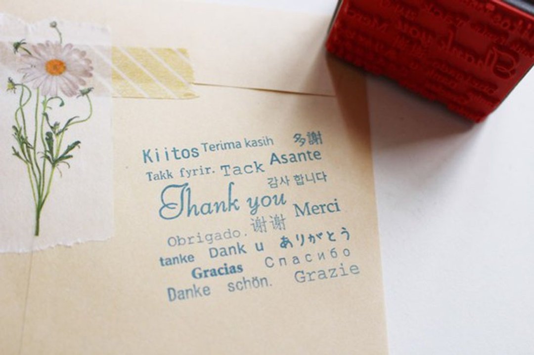 世界语言“Thank you”印章 - 印章/印台 - 其他材质 