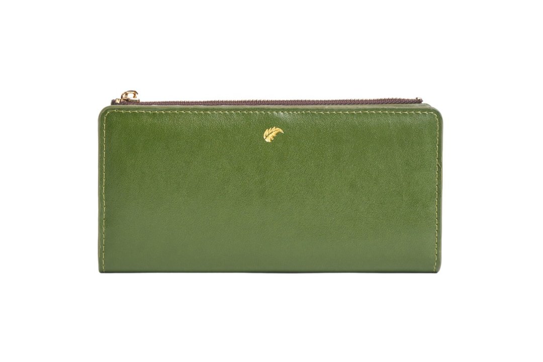 GULLAR CACTUS LONG WALLET 拉链薄长夹 - 皮夹/钱包 - 植物．花 绿色