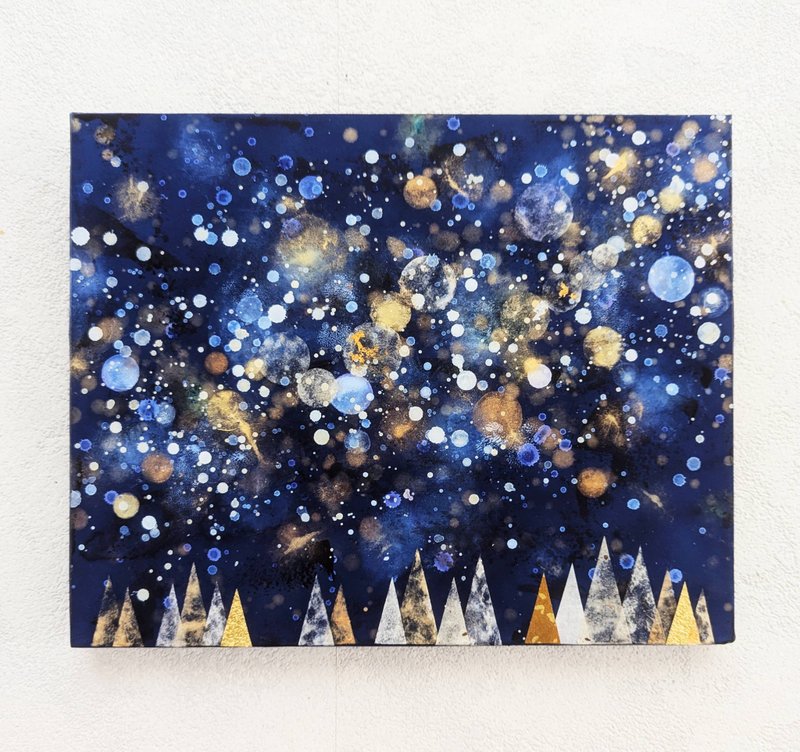 星星与森林F3（原创压克力画） - 海报/装饰画/版画 - 纸 蓝色