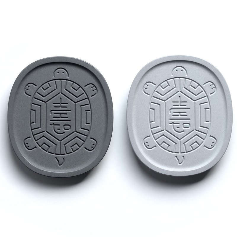 龟龟米果杯垫_吸水型水泥杯垫/两色可选 - 杯垫 - 水泥 灰色