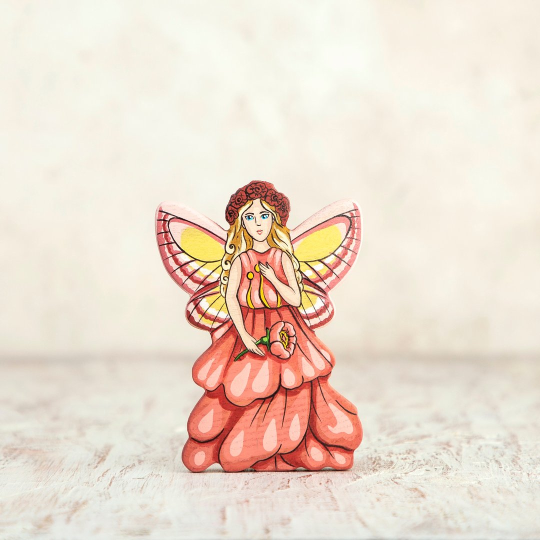 Wooden Fairy figurine legendary creature - 玩具/玩偶 - 环保材料 绿色
