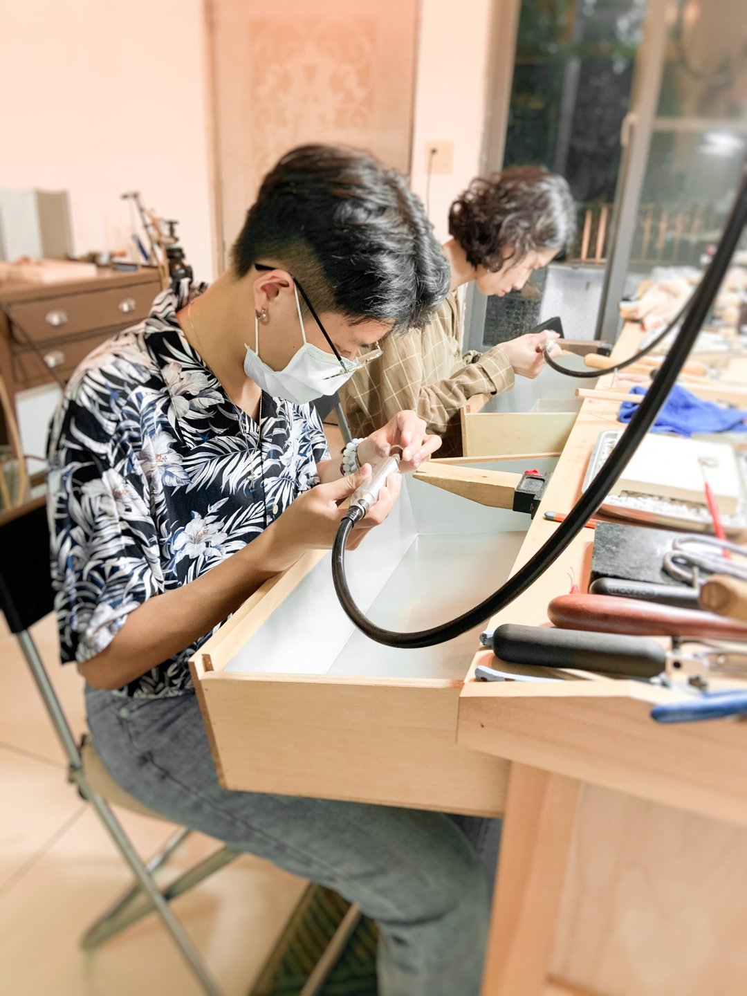 【四人团体】金工手作戒指【婚戒 / 对戒、七夕 / 婚礼】 - 金工/饰品 - 纯银 