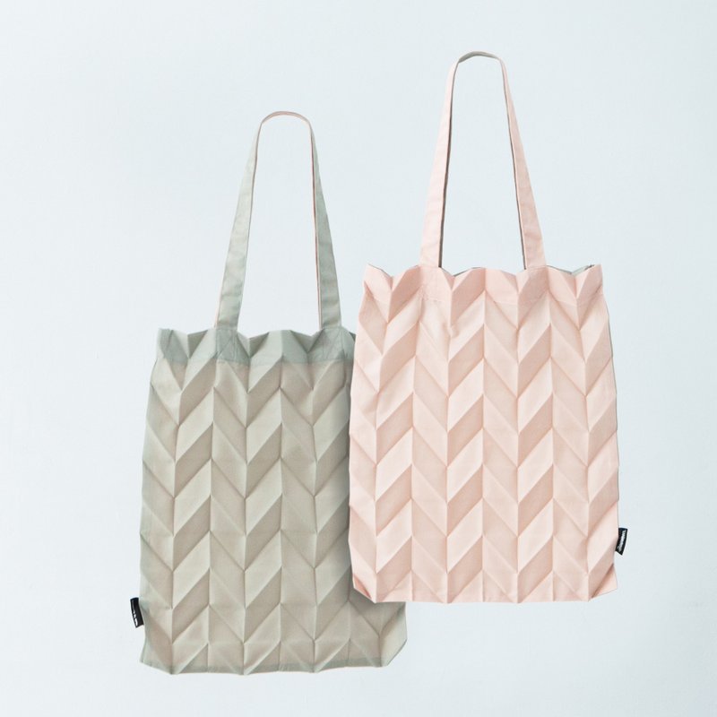 Errorism * 1/2 前后双色压褶环保袋 - 手提包/手提袋 - 防水材质 