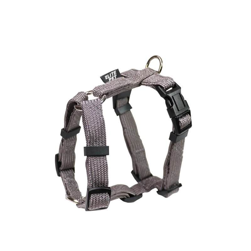 FLASH闪电系列 H型胸背带 灰 - 项圈/牵绳 - 尼龙 灰色