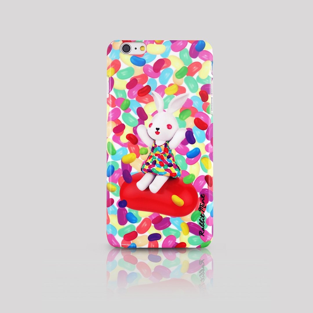 (Rabbit Mint) 薄荷兔手机壳 - 布玛莉糖果系列 Merry Boo Jelly Bean - iPhone 6 Plus (M0020) - 手机壳/手机套 - 塑料 红色