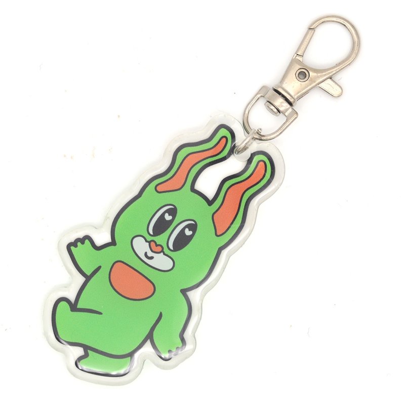 Power Bunny (John) 钥匙圈 - 钥匙链/钥匙包 - 塑料 绿色