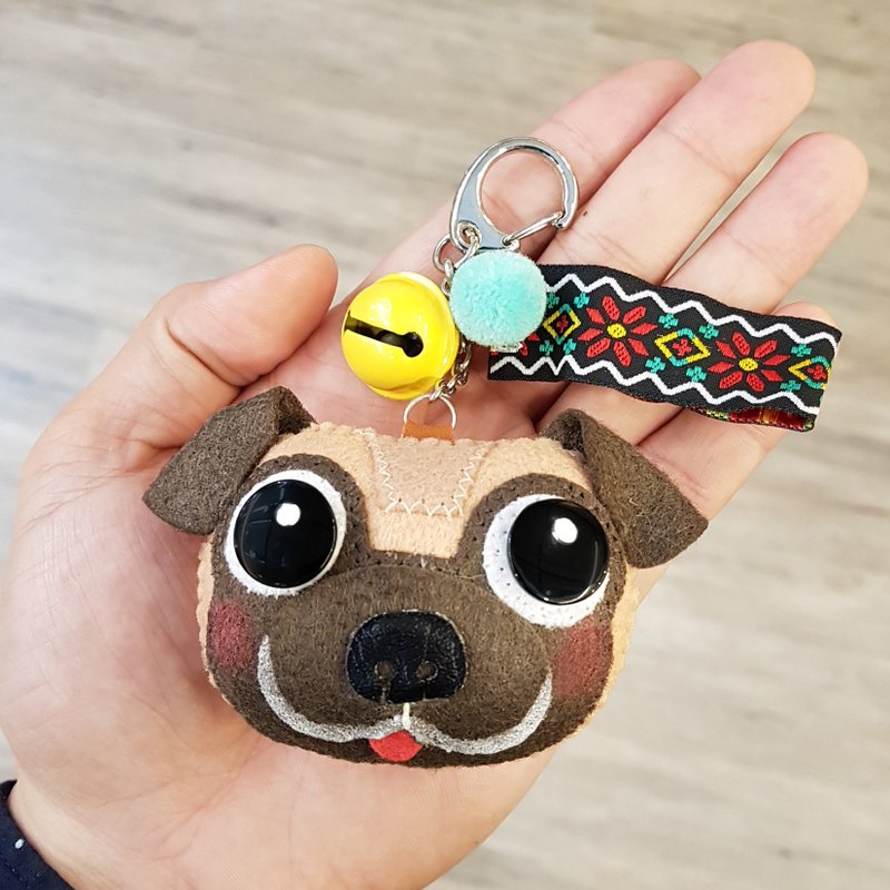 巧手猫x城市猫 巴戈 喜乐蒂 定制名字纪念 布偶吊挂饰钥匙圈 生日 - 钥匙链/钥匙包 - 其他人造纤维 多色