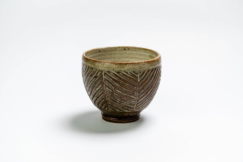 曾永鸿  叶纹灰釉茶杯 - 茶具/茶杯 - 陶 