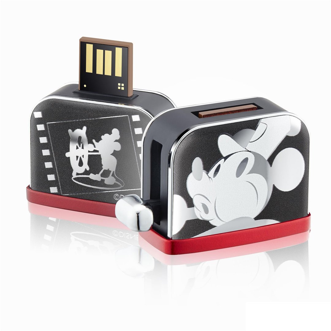 InfoThink 米奇系列烤吐司机造型随身碟16GB(银色限定版) - U盘 - 其他材质 银色
