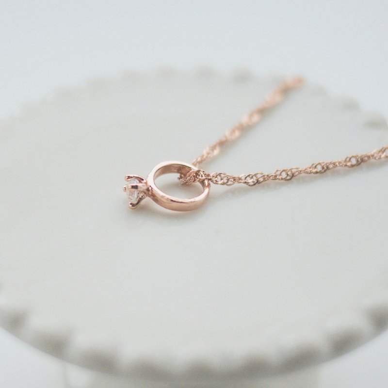 【婚礼礼物】SOUL MATE | 灵魂伴侣 * 项链 - 项链 - 铜/黄铜 粉红色