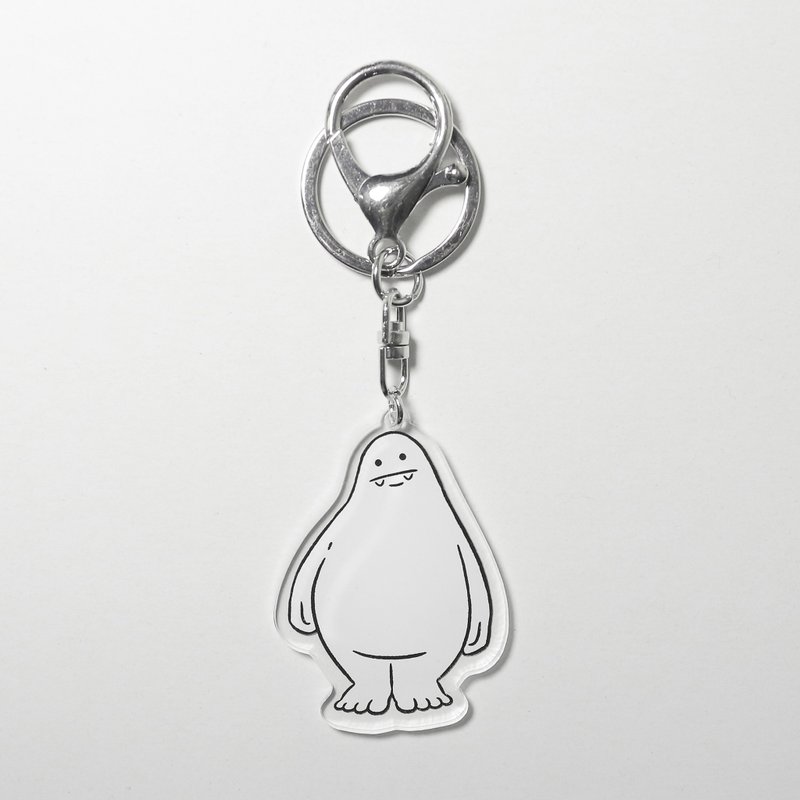 POPOLAND / 挺肚托宝 - 造型钥匙圈 - 钥匙链/钥匙包 - 压克力 白色