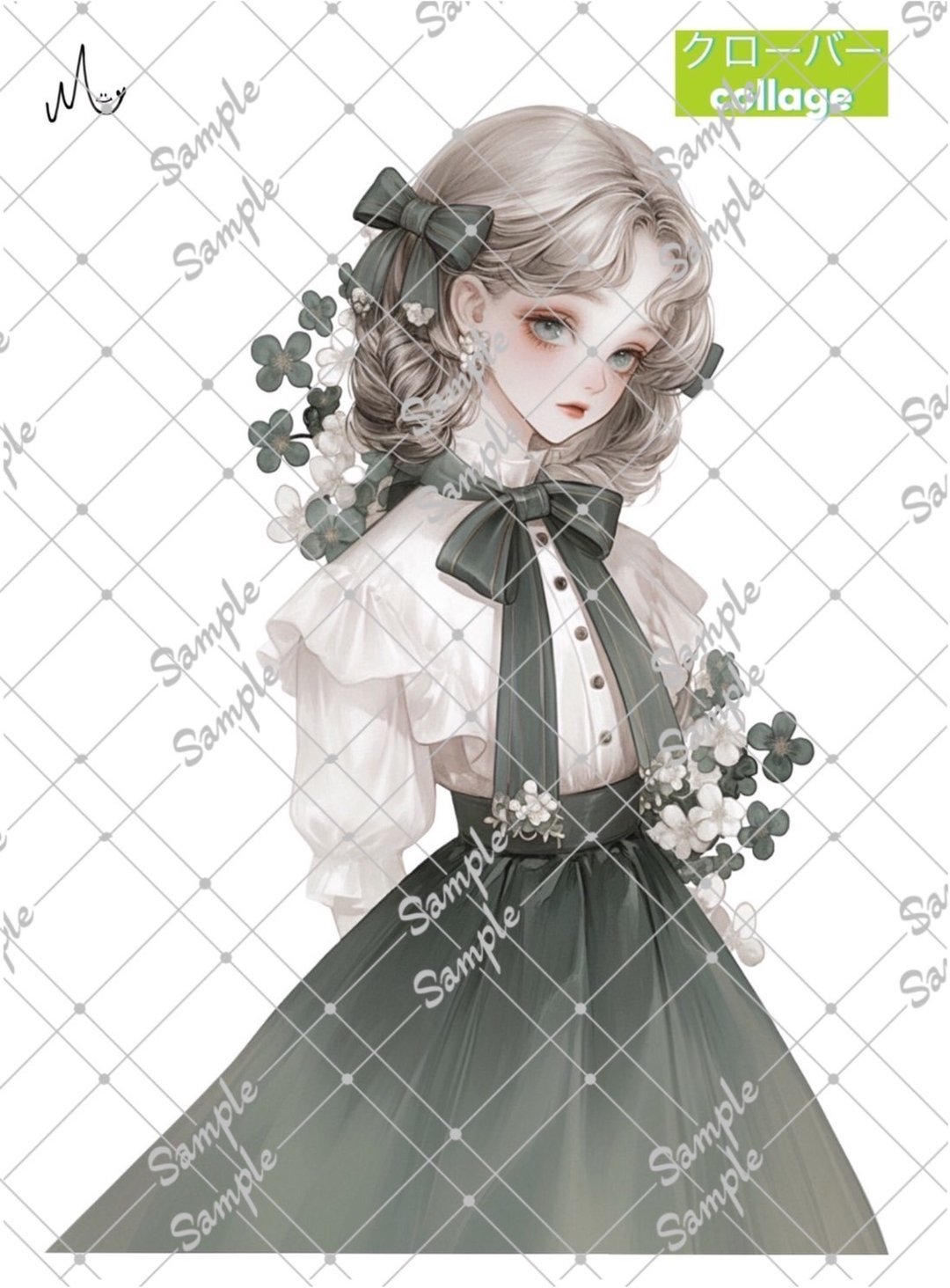 原创人物贴纸 期间限定幸运草系列 至10月10日 - 贴纸 - 纸 