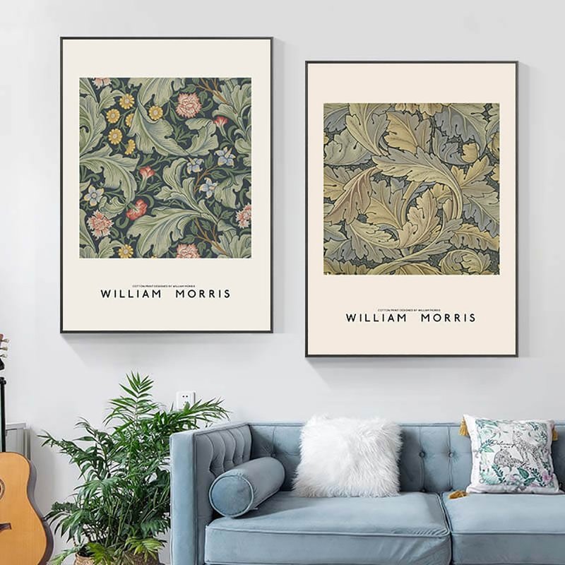 William Morris 印花_挂画_艺术系列_台湾制造 两个工作天快速出 - 海报/装饰画/版画 - 棉 多色