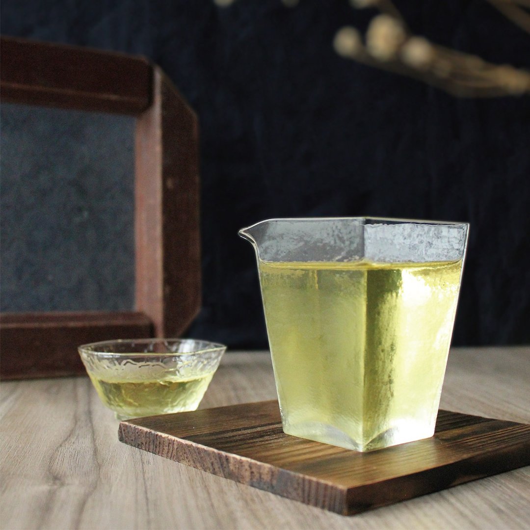 日式四角方形初雪公道杯 | 精美玻璃杯 | 公道杯 | 茶海 | 分茶器 - 茶具/茶杯 - 玻璃 透明