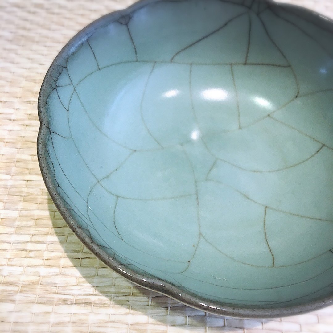萧鸿成老师 手作青瓷冰裂水方 - 茶具/茶杯 - 瓷 