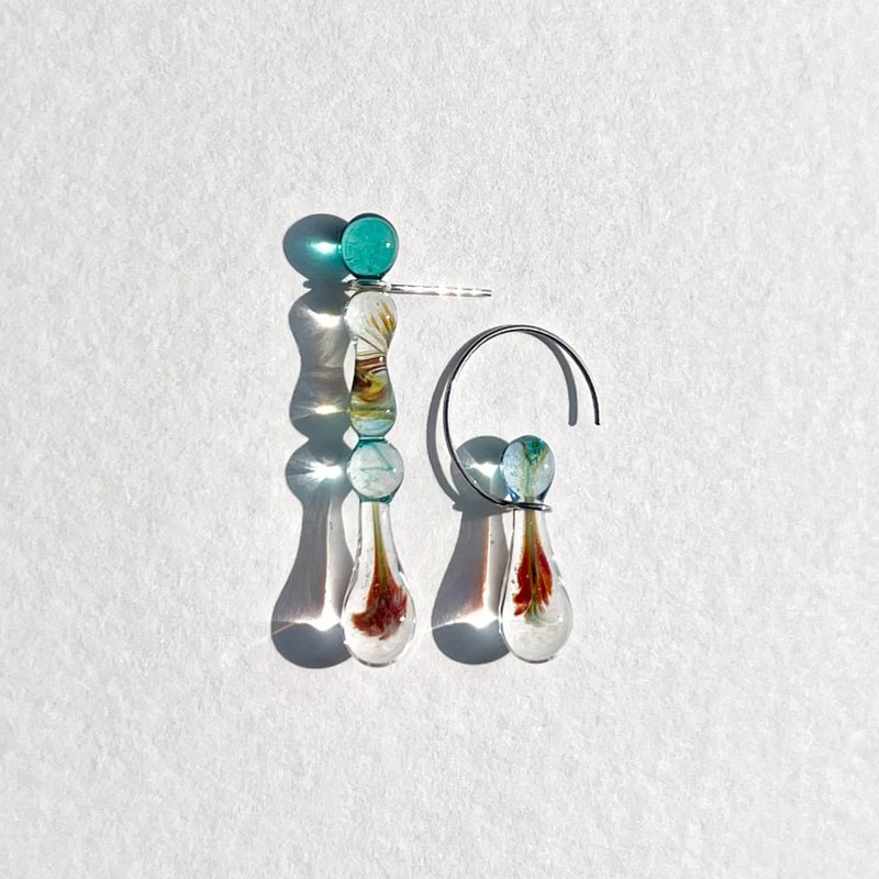 03 pla kad / exotic collection / Earring craft jewelry - 耳环/耳夹 - 玻璃 透明