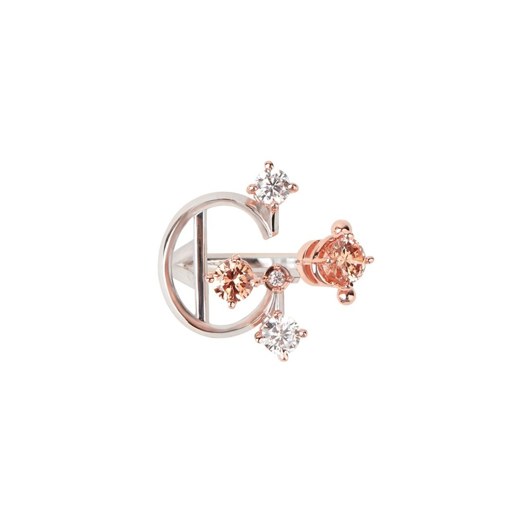 Dallar Jewelry - Alphabet G Ring - 戒指 - 贵金属 橘色