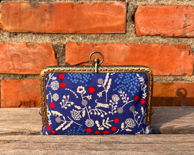 红色种子 • 手作口金短夹 • 卡片夹 • 小物夹 • 零钱包 - 皮夹/钱包 - 棉．麻 多色