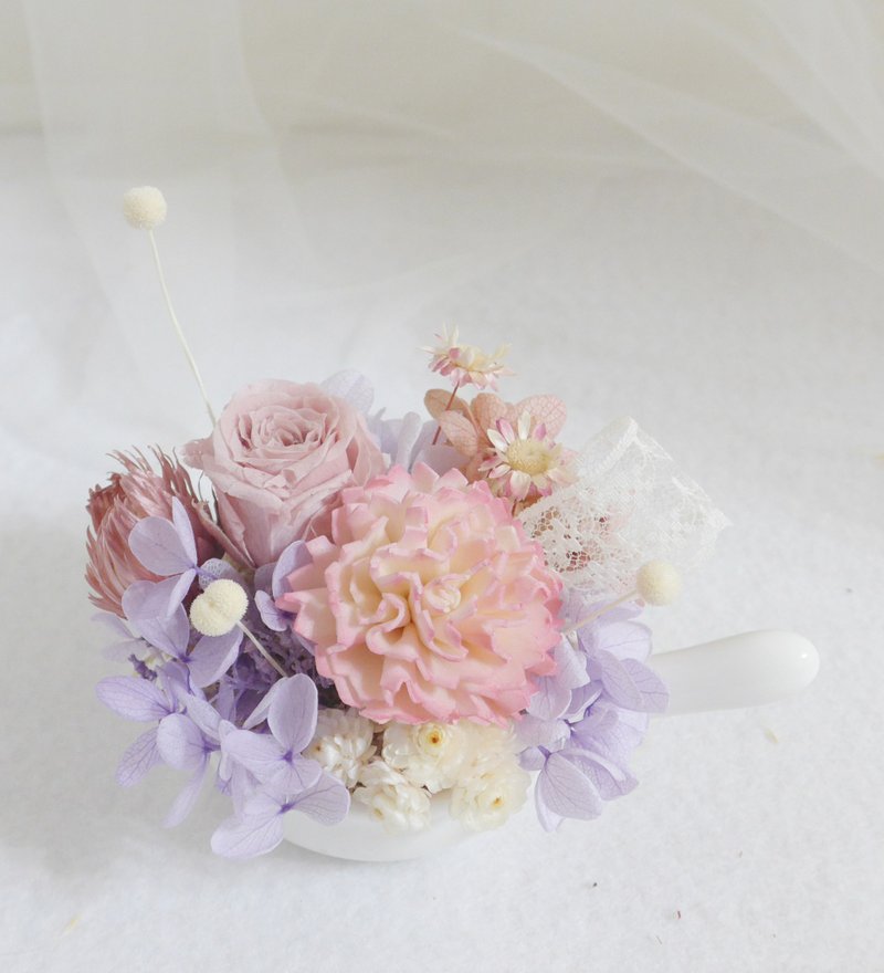一起过生日莫兰迪粉康乃馨 结婚捧花永生干燥花情人节毕业花束七 - 干燥花/捧花 - 植物．花 粉红色