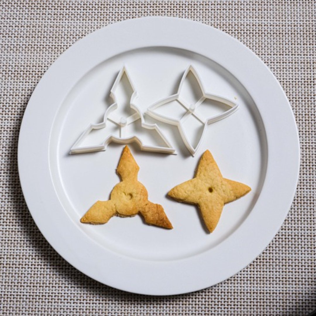 Shuriken (cookie cutter/cookie cutter) - 厨房用具 - 木头 