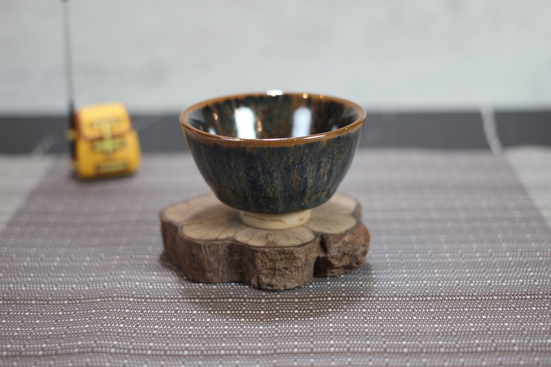 【沐春生活】50ml 天目釉 中式小茶杯 酒杯 莺歌叶敏祥作品 - 茶具/茶杯 - 瓷 