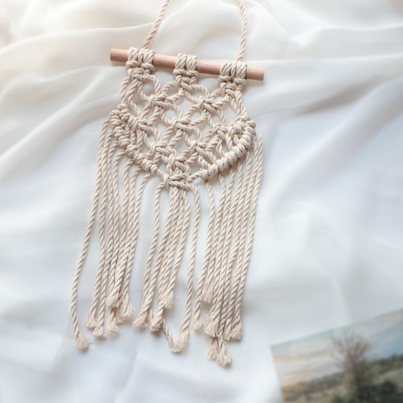 极简风格丨编织镂空 波西米亚 Macrame 手作 挂饰 - 其他 - 棉．麻 