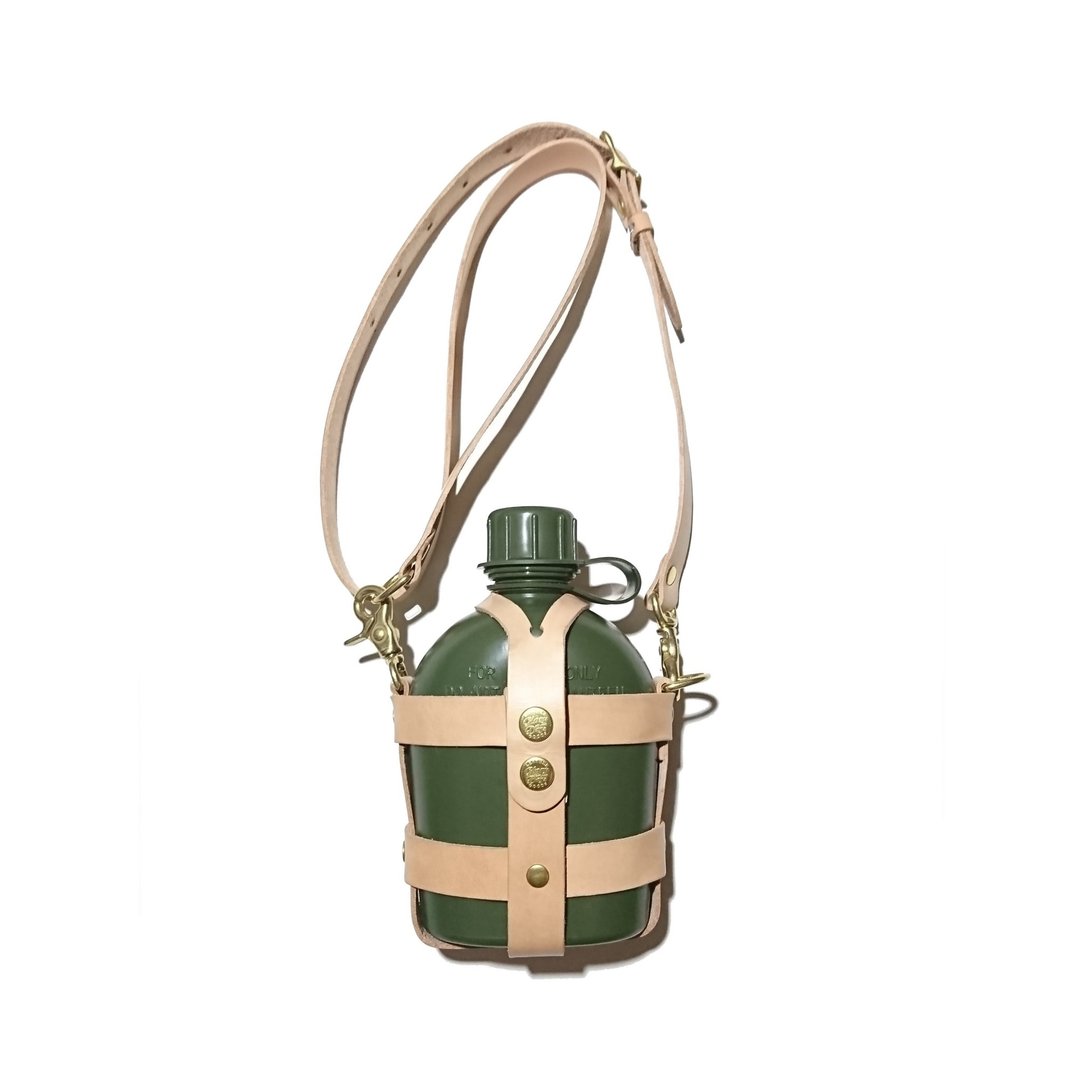 Military water bottle strap - 军用水壶背带 - 水瓶/水壶 - 真皮 绿色