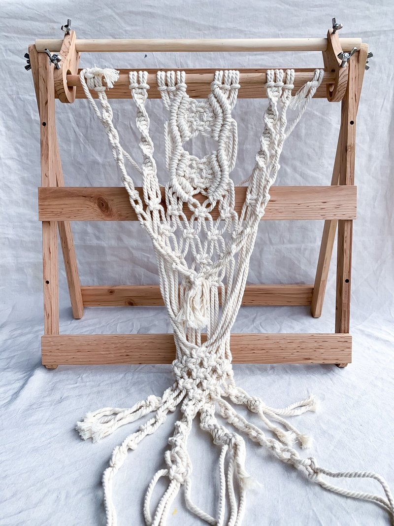 可收纳桌上型编织架macrame - 木工/竹艺/纸艺 - 木头 