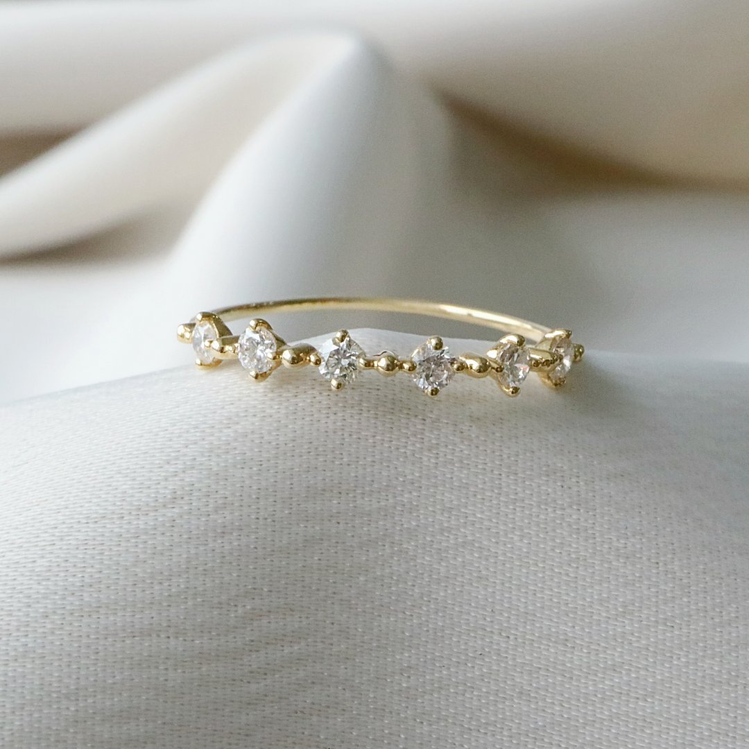 Gypsophila ring满天星钻石戒指 - 戒指 - 钻石 金色