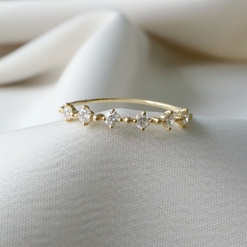 Gypsophila ring满天星钻石戒指 - 戒指 - 钻石 金色