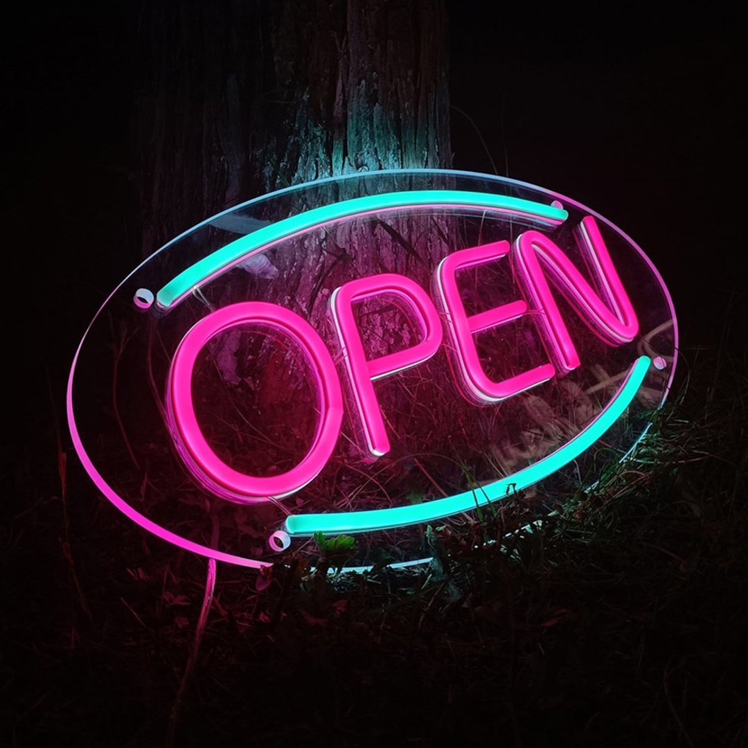 定制化礼物 | OPEN营业中霓虹灯 | LED装饰灯 | Neon Sign - 灯具/灯饰 - 压克力 透明