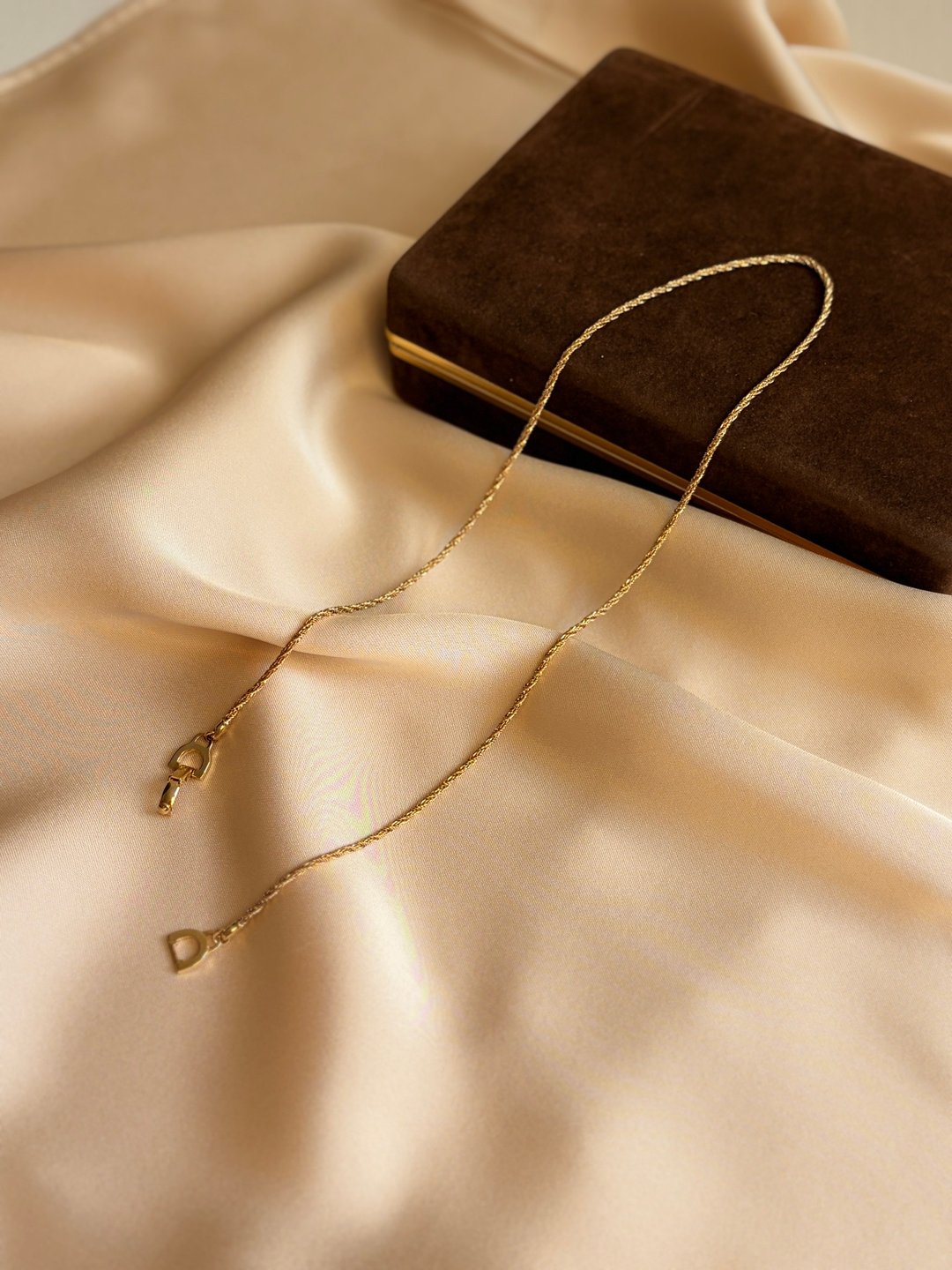 中古正品 Christian Dior 迪奥镀金幼项链 简约低调老钱风首饰 - 项链 - 其他金属 金色