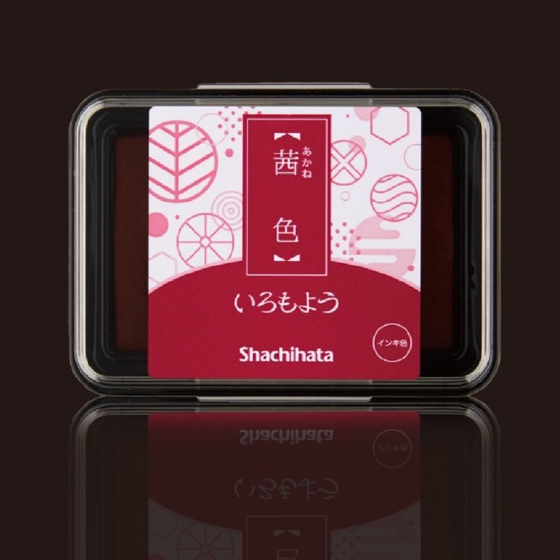 日本SHACHIHATA 浮世绘特殊色 手札日志印台(茜色) - 印章/印台 - 其他材质 