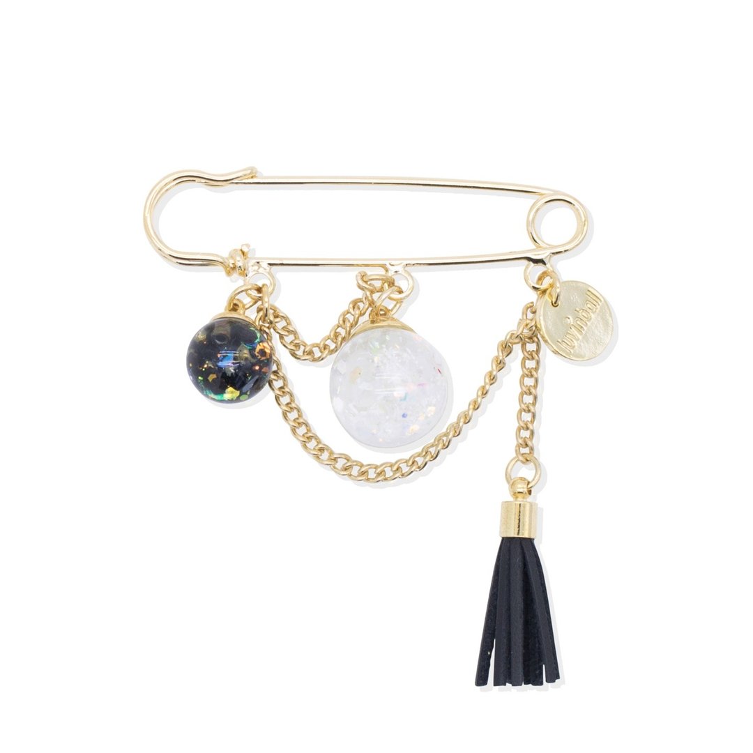 Chandelier Snowball Brooch - 胸针 - 玻璃 