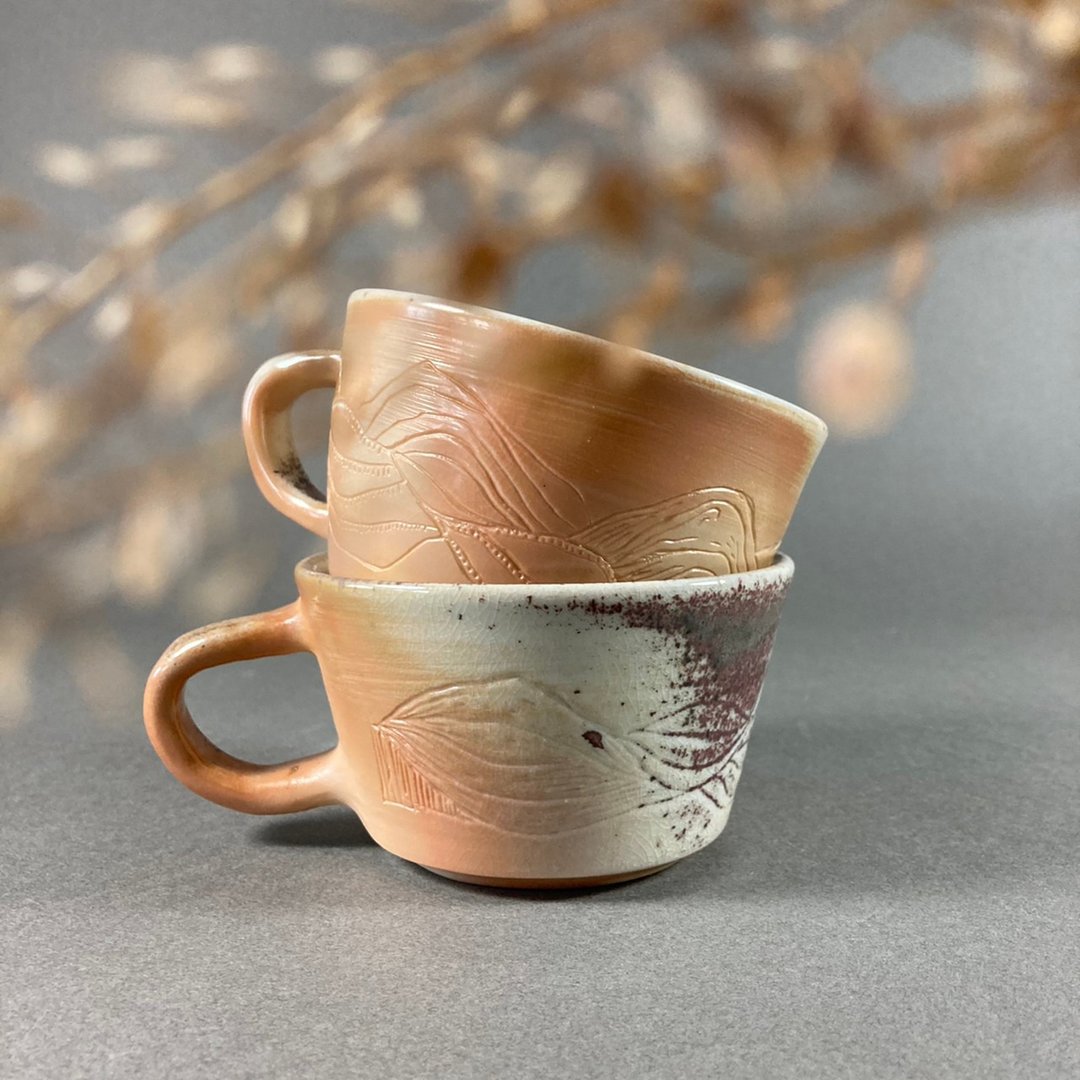 柴烧山水 杯 A款 - 其他杯子 - 陶 咖啡色