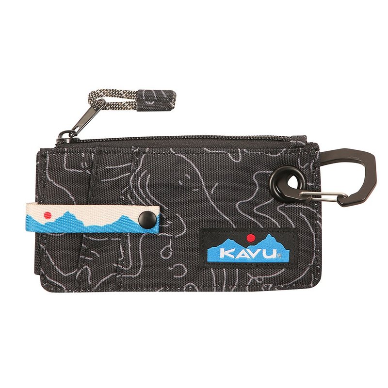 【西雅图 KAVU】Clipper Card Case 零钱包 黑色等高线 #9464 - 皮夹/钱包 - 其他材质 黑色