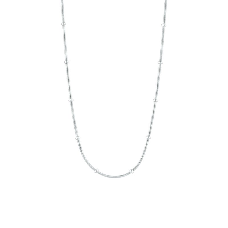 【Gift box】Sterling Silver Necklace Two styles - 项链 - 纯银 银色
