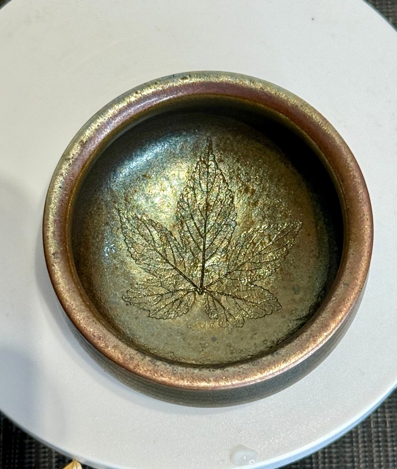枫影金霞  柴烧茶杯 - 茶具/茶杯 - 陶 