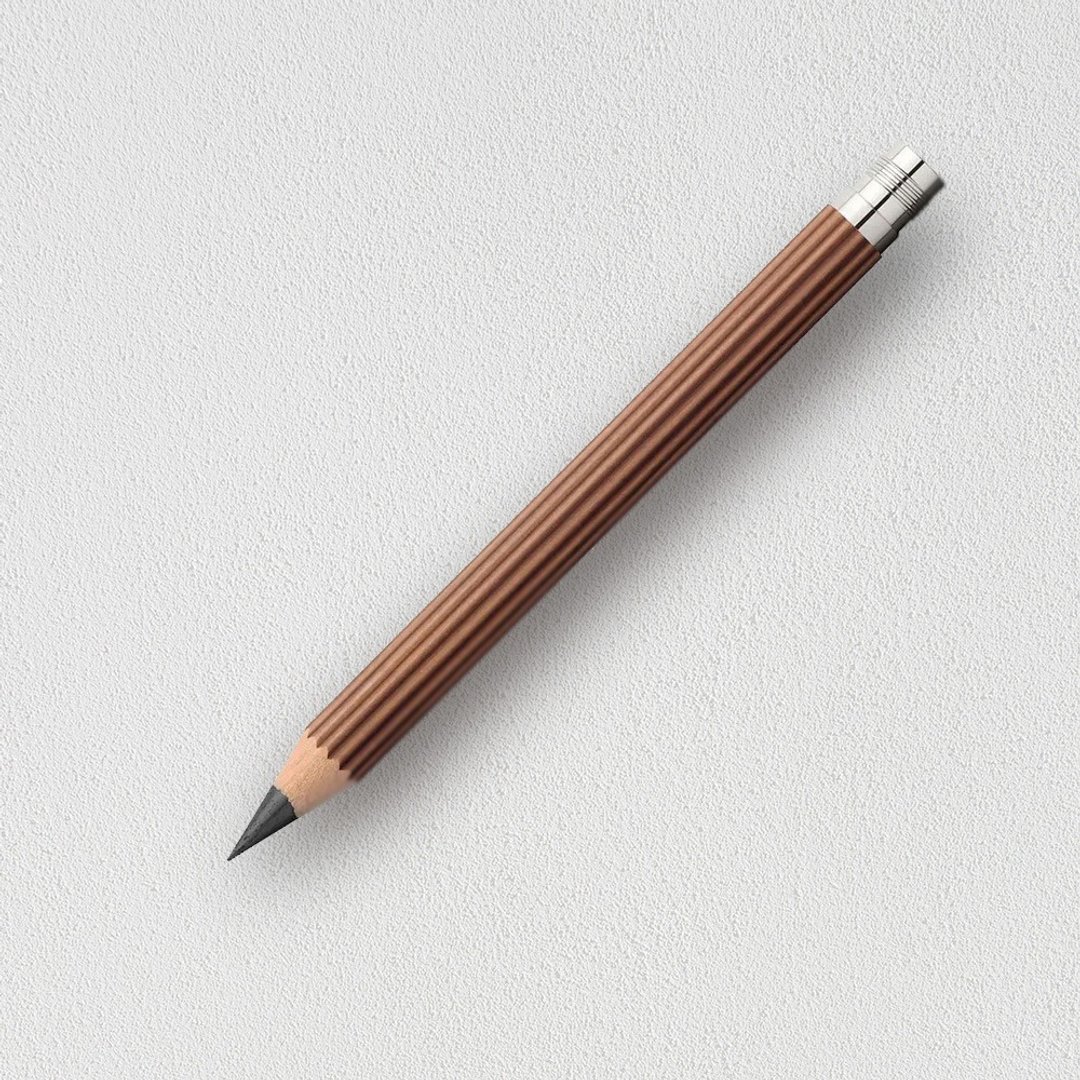 【Graf von Faber-Castell】补充用完美铅笔-棕色雪松木-3支入 粗 - 铅笔/自动铅笔 - 木头 咖啡色