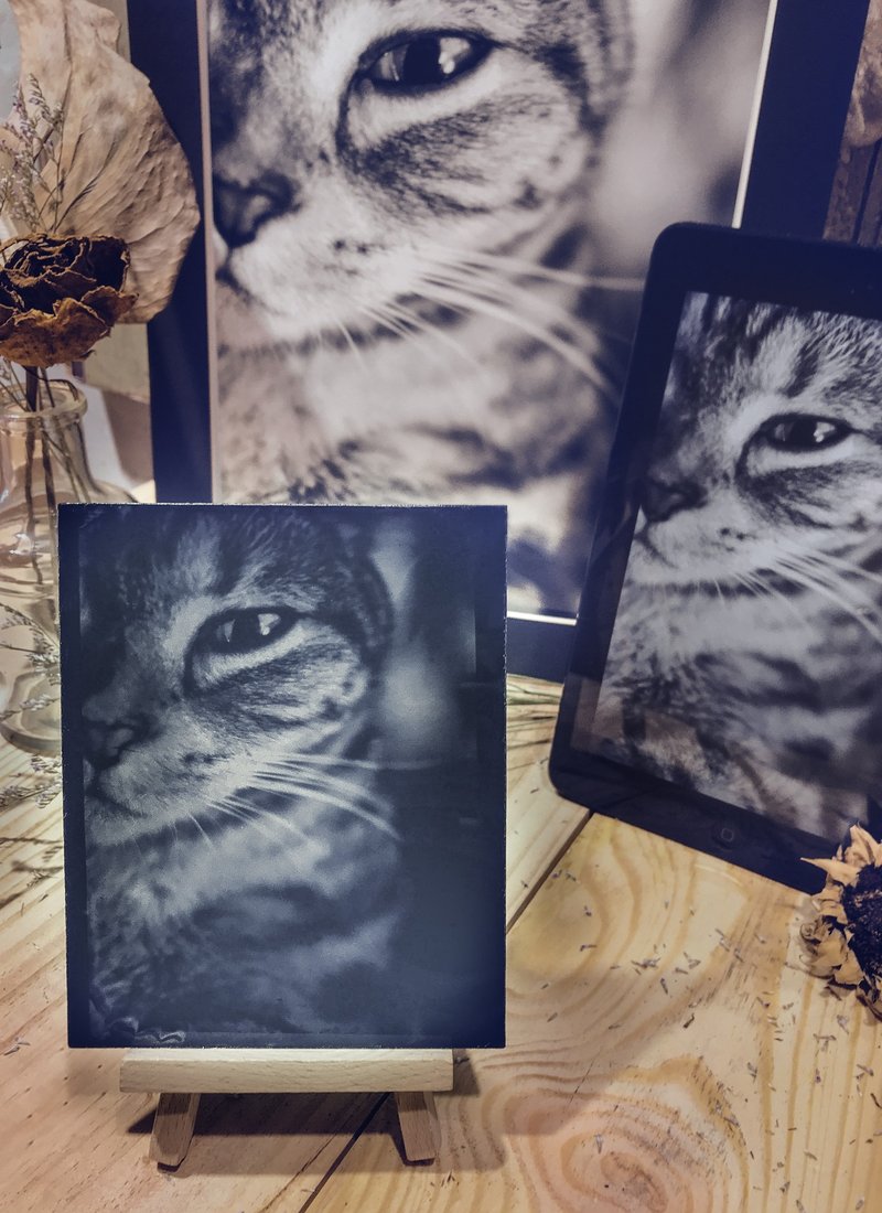 【定制化】复古湿版照片订制/送礼/全家福/婚纱照/可加购相框 - 画框/相框 - 玻璃 黑色