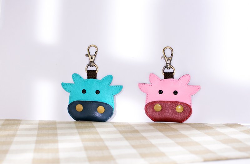 结儿 牛牛造型口罩收纳夹/口罩暂放袋 Mask Keeper 耳机线收纳 - 口罩 - 人造皮革 