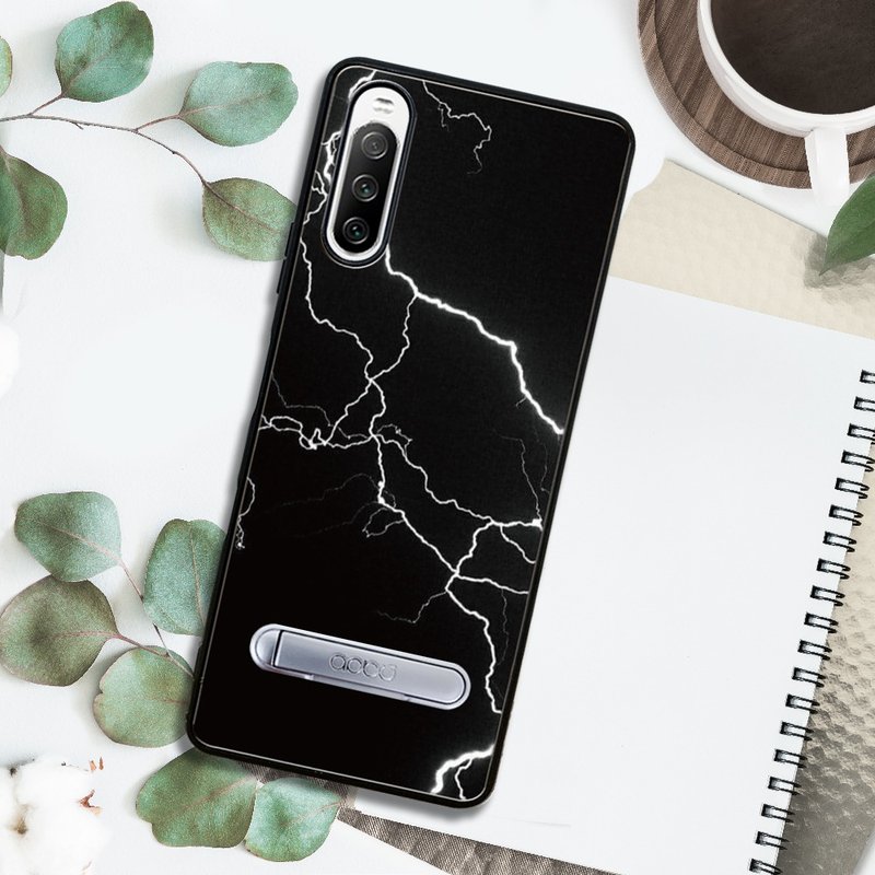 Sony Xperia 10 IV 减震立架手机壳-雷闪 - 手机壳/手机套 - 其他材质 多色