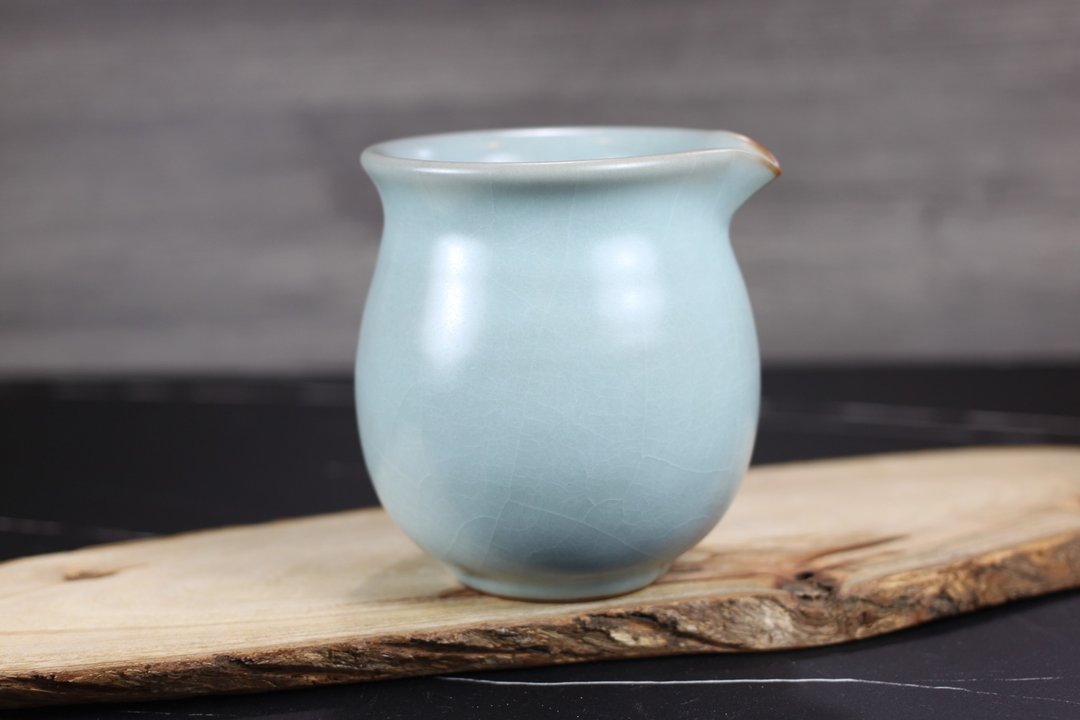 【沐春生活】300~340ml 汝窑 手拉坯 无把茶海 名家叶敏祥手作 - 茶具/茶杯 - 瓷 
