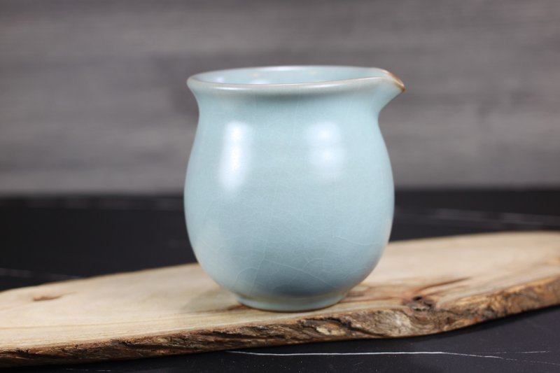 【送礼好物】300~340ml 汝窑 手拉坯 无把茶海 名家叶敏祥手作 - 茶具/茶杯 - 瓷 