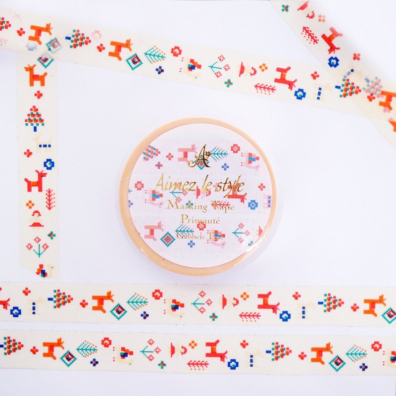 Aimez le style纸胶带-波斯树纹<A01313> - 纸胶带 - 纸 多色