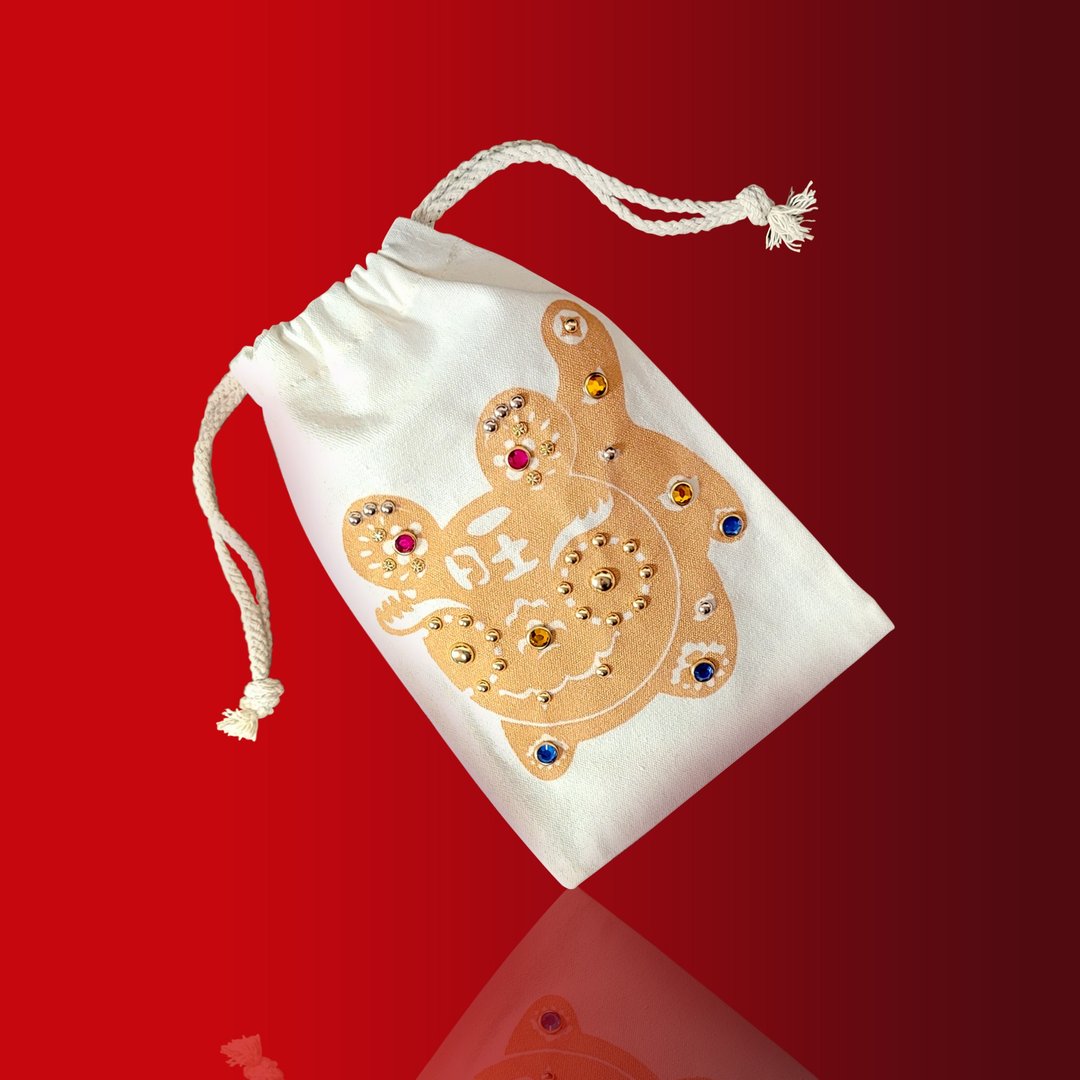 2022 虎你快乐束口袋 | 敲玩艺虎年创意袋 - 束口袋双肩包 - 棉 白色