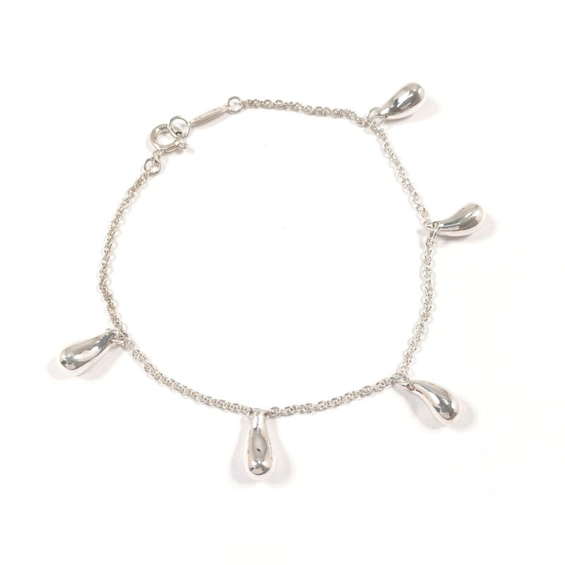 【日本直送 中古美品】蒂芙尼 TIFFANY&Co. 手链 泪滴 5P 艾尔莎・柏奈蒂 银 925 经抛光处理 - 手链/手环 - 纯银 银色