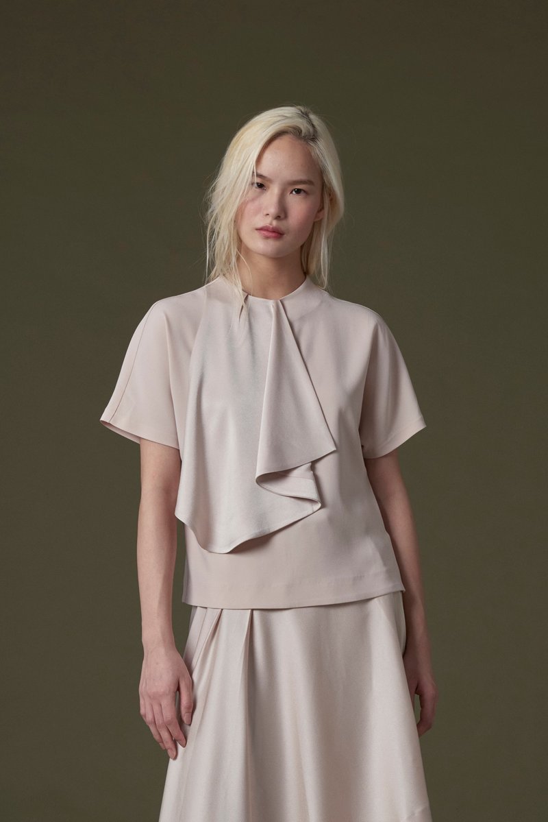 Off-season sale 粉色前垂片上衣 - 女装上衣 - 其他人造纤维 粉红色