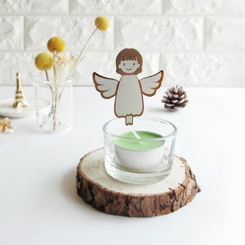 纯钛新生系列-小天使(Angel) 零钱盒/烛台两用 摆饰 七夕 情人节 - 蜡烛/烛台 - 玻璃 银色