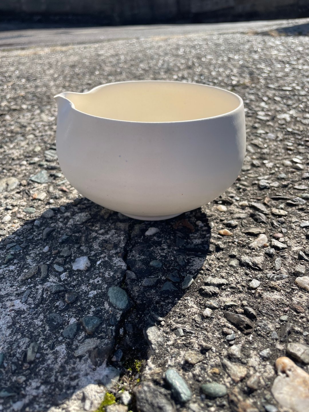 片口抹茶碗 - 碗 - 陶 白色